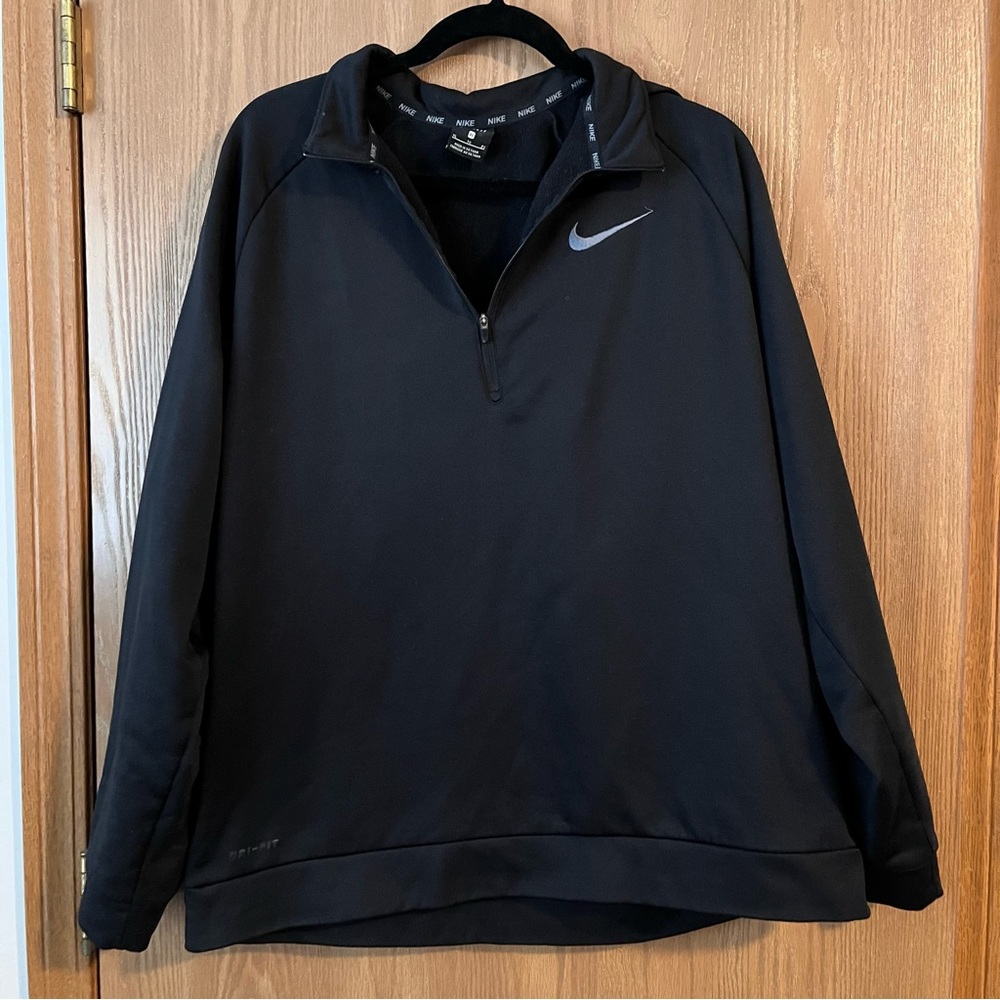 Nike Dri-Fit Black Quarter Zip